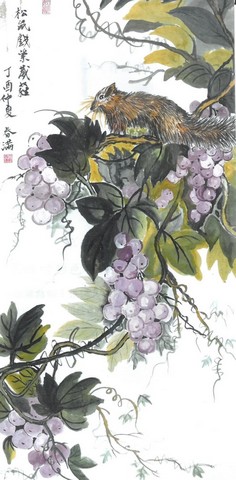 王戴春滿水墨畫—花鳥及山水