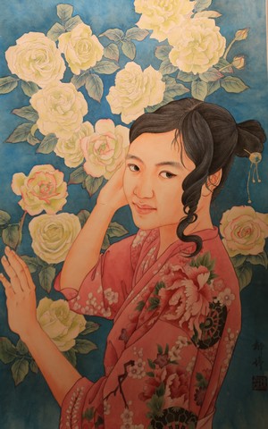 花樣年華2020彩墨46×76cm