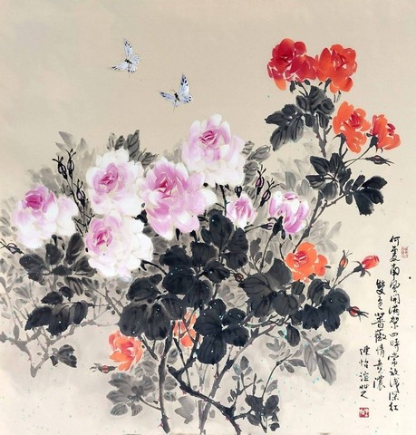 3Joint exhibition of the 2024 Taichung Hua-Yi Women，s Painting Association Members