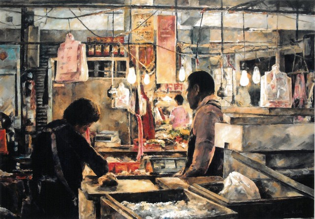 陳瑞瑚，老伴，油彩，100P，2010